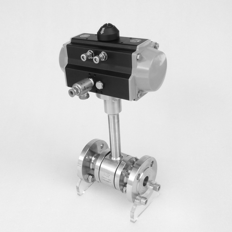 長(zhǎng)軸氣動(dòng)低溫球閥