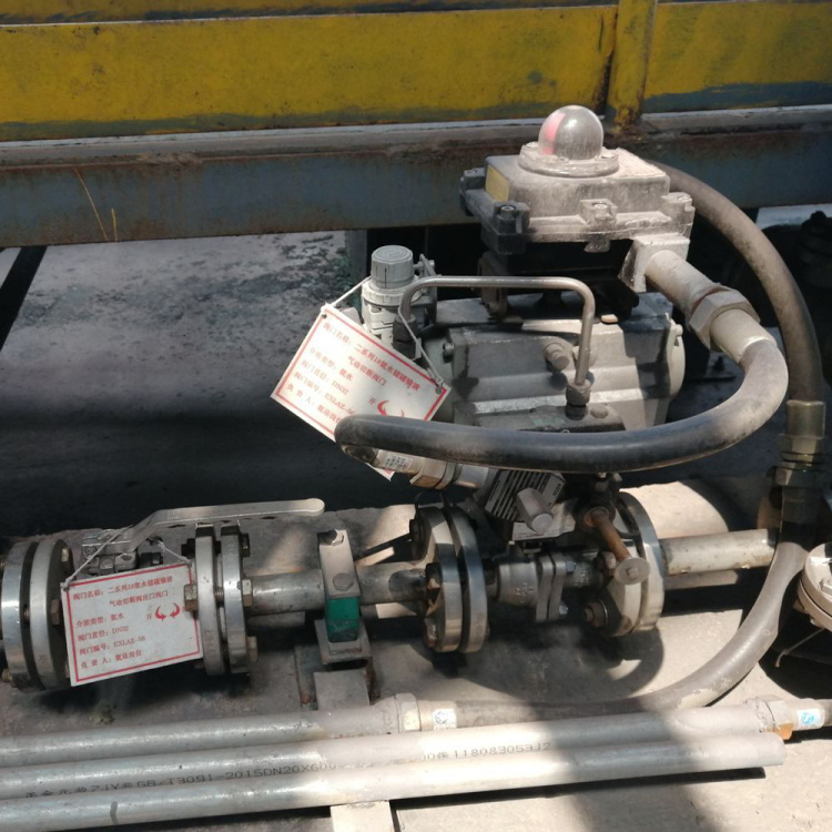 液氨氣動切斷閥應用案例