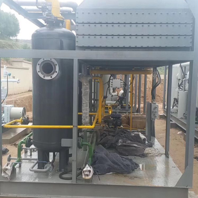 低溫長軸截止閥＆液氬儲罐站安裝現(xiàn)場