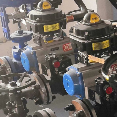 氣動(dòng)切斷閥-車間生產(chǎn)線應(yīng)用現(xiàn)場(chǎng)