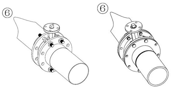 開關(guān)型電動(dòng)蝶閥安裝示意圖
