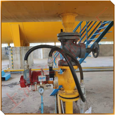 氨用緊急切斷閥安裝實(shí)物圖